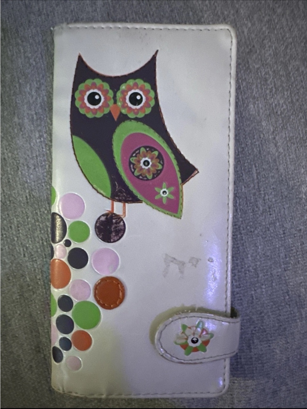 White Owl Print Wallet - Women's Organizer